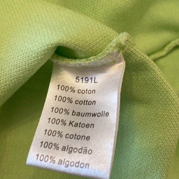 Lacoste mens polo size 5 in lime green - Picture 3 of 5